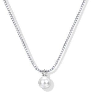 14K Gold Plated Pearl Pendant Necklaces for Women - Dainty Pearl Necklace